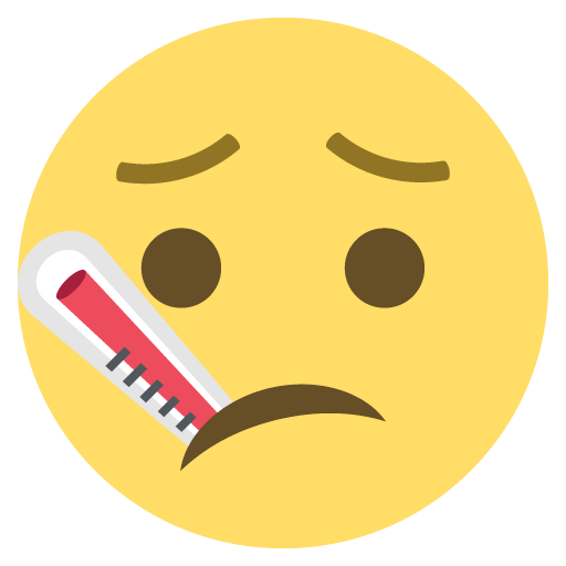Face with Thermometer, the design in this release