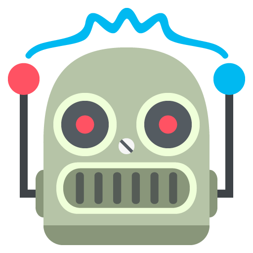 Robot as drawn by JoyPixels in 2.0