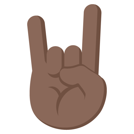 Sign of the Horns: Dark Skin Tone, the previous design