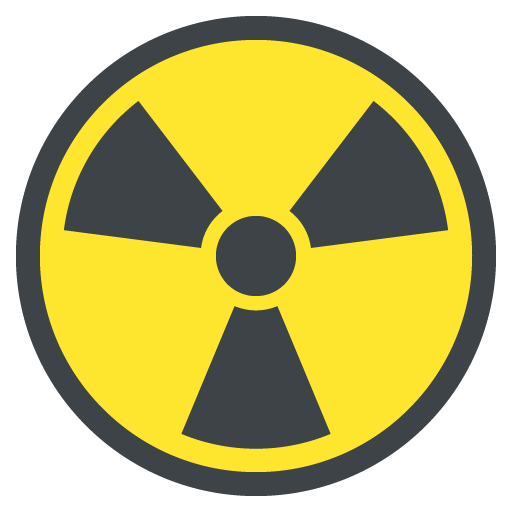 Radioactive as drawn by JoyPixels in 2.0