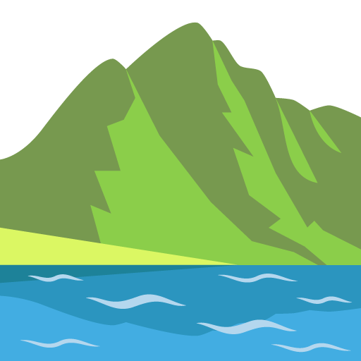 Mountain as drawn by JoyPixels in 2.0