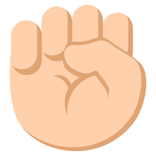 Raised Fist: Medium-Light Skin Tone, the previous design