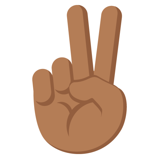 Victory Hand: Medium-Dark Skin Tone, the previous design