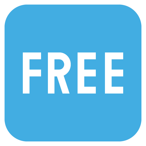 Pulsante FREE as drawn by JoyPixels in 2.1