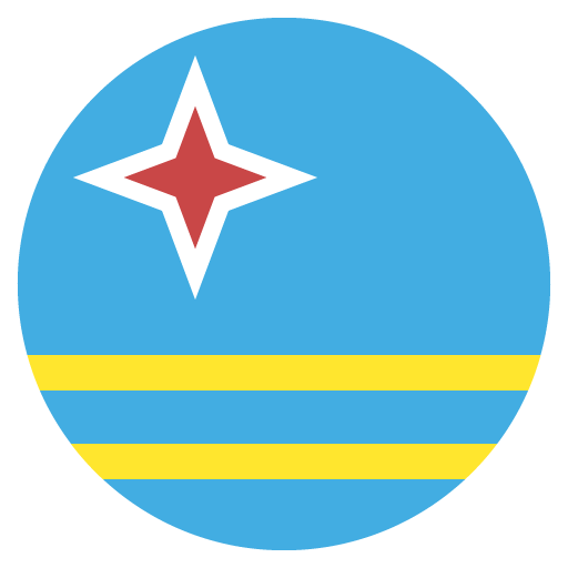 Flag: Aruba as drawn by JoyPixels in 2.1