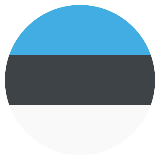 Flag: Estonia as drawn by JoyPixels in 2.1