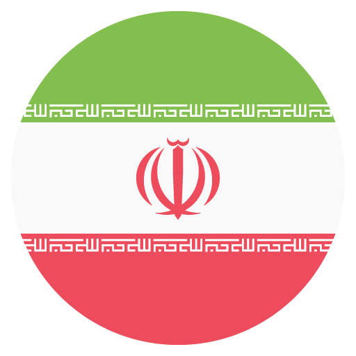 Flag: Iran as drawn by JoyPixels in 2.1