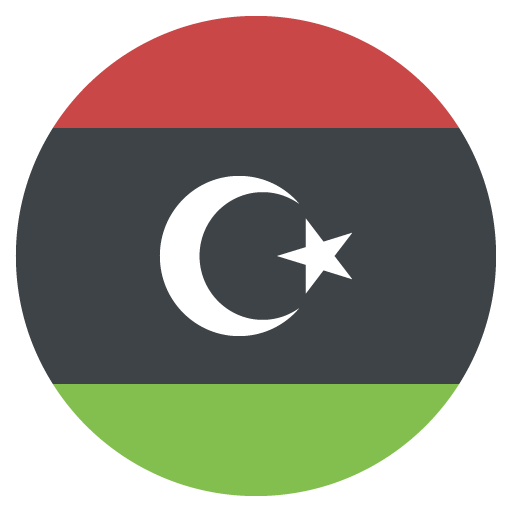 Flag: Libya as drawn by JoyPixels in 2.1