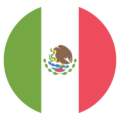 Flag: Mexico as drawn by JoyPixels in 2.1