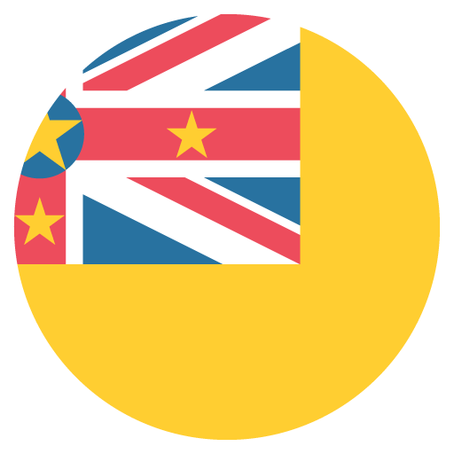 Flag: Niue as drawn by JoyPixels in 2.1