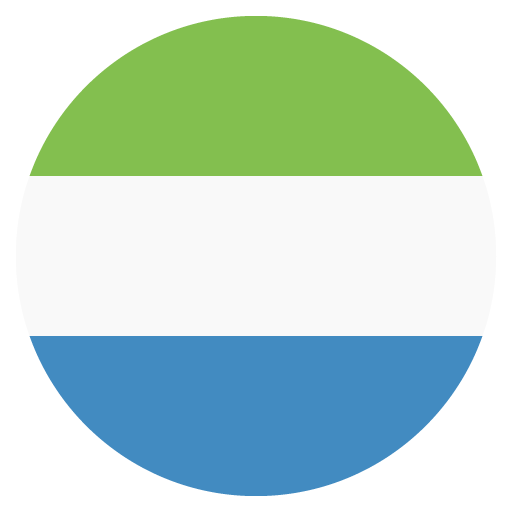 Flag: Sierra Leone as drawn by JoyPixels in 2.1
