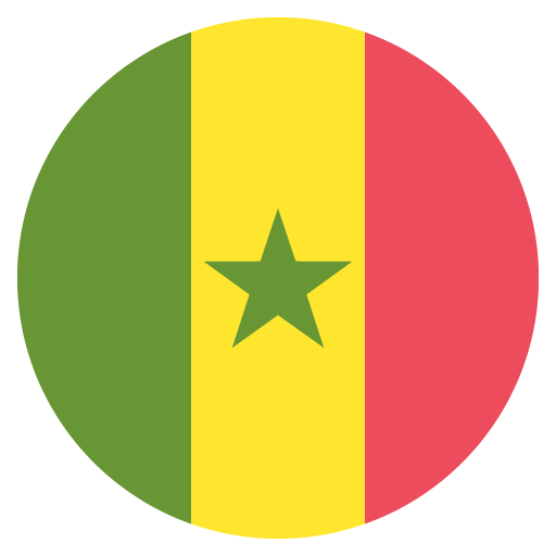 Flag: Senegal as drawn by JoyPixels in 2.1