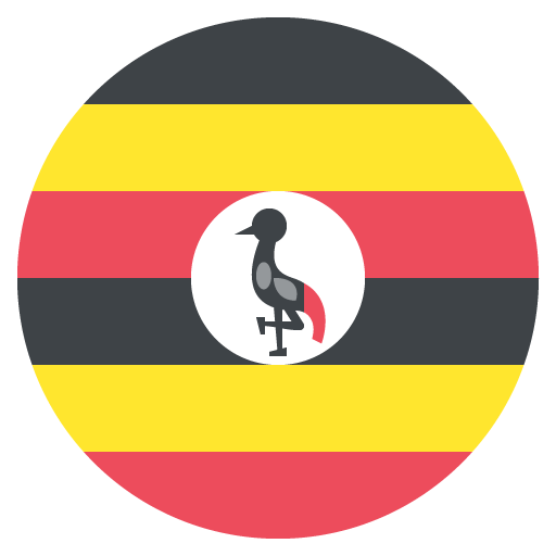 Flag: Uganda as drawn by JoyPixels in 2.1
