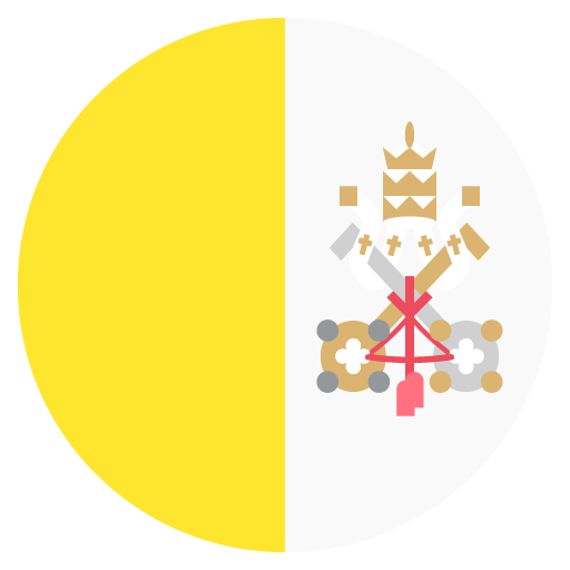 Flag: Vatican City as drawn by JoyPixels in 2.1