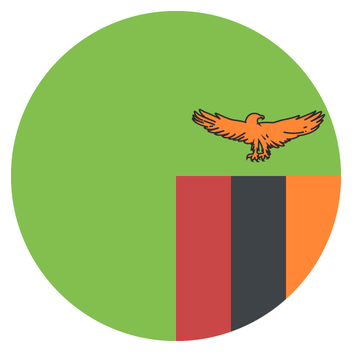 Flag: Zambia as drawn by JoyPixels in 2.1