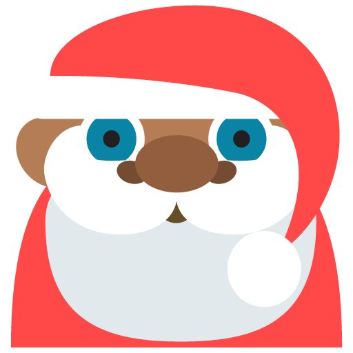 Santa Claus: Medium-Dark Skin Tone, the previous design