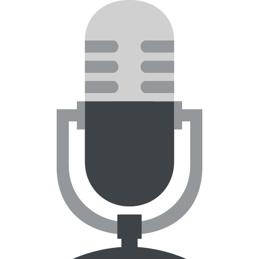 Studio Microphone as drawn by JoyPixels in 2.1