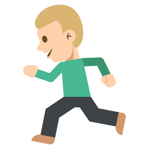 Person Running: Medium-Light Skin Tone, the previous design
