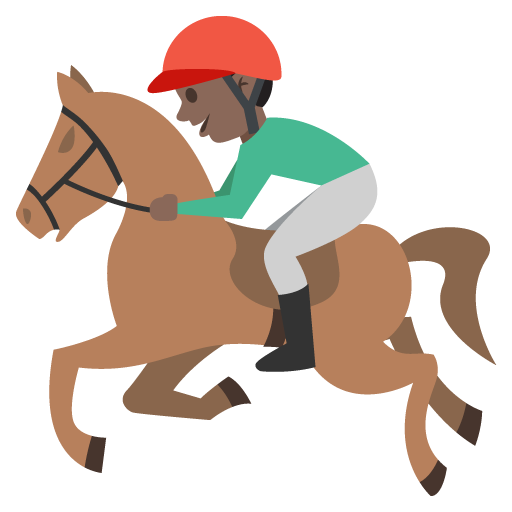 Horse Racing: Dark Skin Tone, the previous design