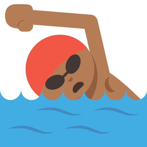 Person Swimming: Medium-Dark Skin Tone, the previous design