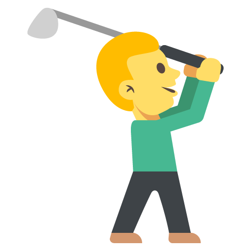 Person Golfing, the design in this release