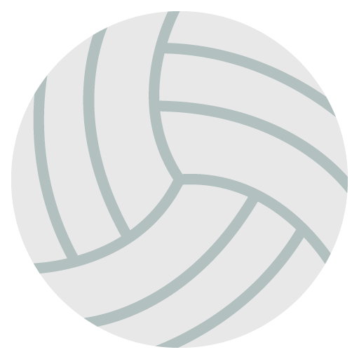 Volleyball as drawn by JoyPixels in 2.1