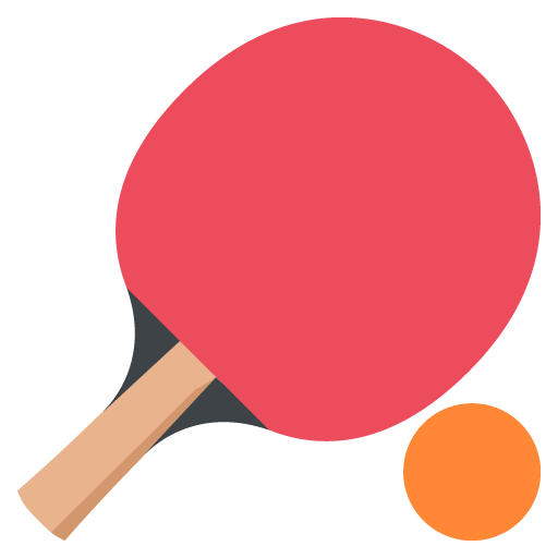 Ping Pong as drawn by JoyPixels in 2.1