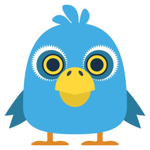 Bird as drawn by JoyPixels in 2.1