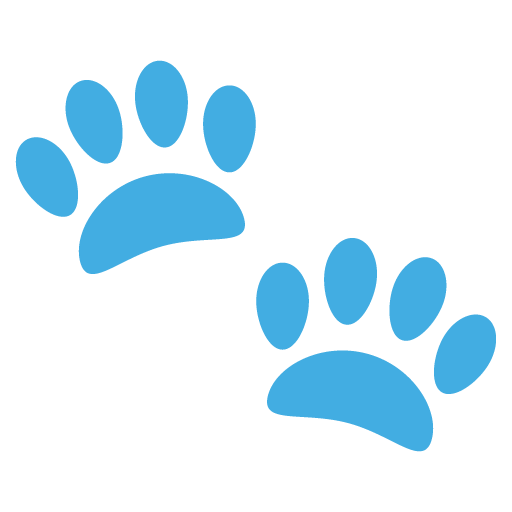 Paw Prints, the previous design