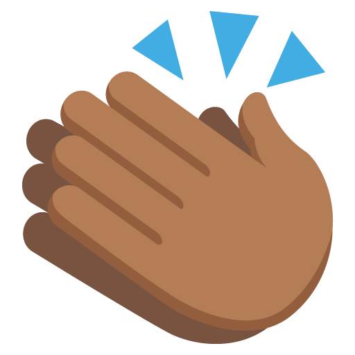 Clapping Hands: Medium-Dark Skin Tone, the design in this release