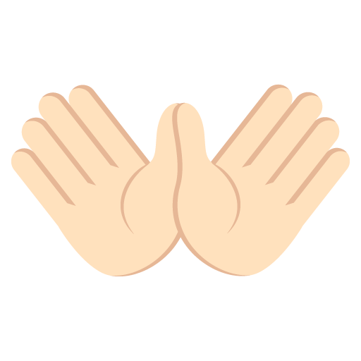 Open Hands: Light Skin Tone, the design in this release