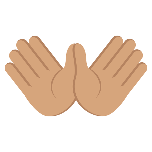 Open Hands: Medium Skin Tone, the design in this release