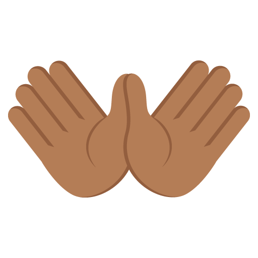Open Hands: Medium-Dark Skin Tone, the design in this release