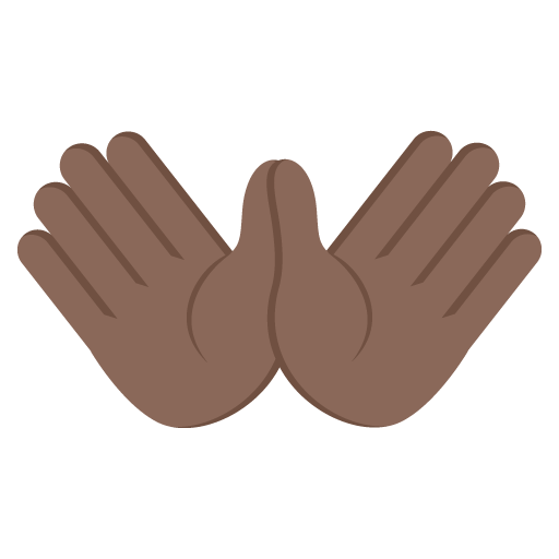 Open Hands: Dark Skin Tone, the design in this release
