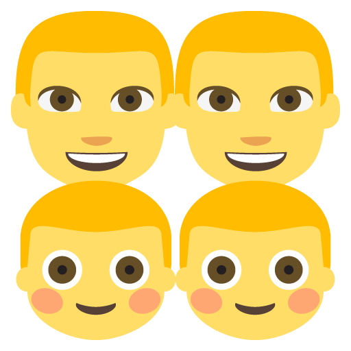 Family: Man, Man, Boy, Boy, the design in this release