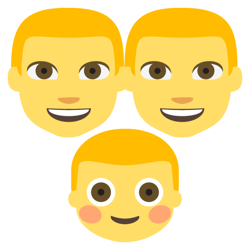 Family: Man, Man, Boy, the design in this release