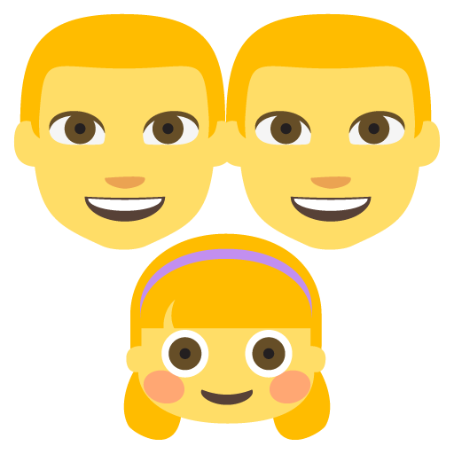 Family: Man, Man, Girl, the design in this release