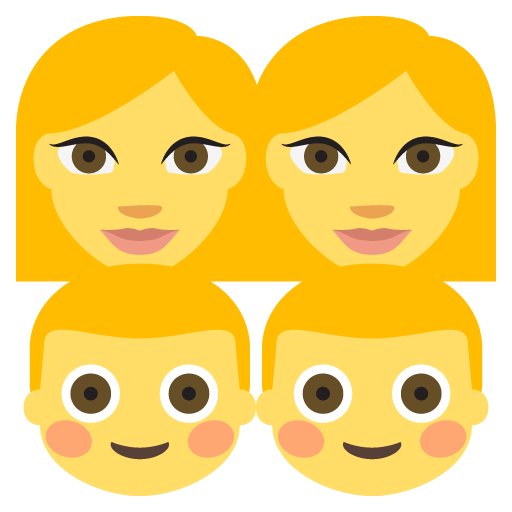 Family: Woman, Woman, Boy, Boy, the design in this release