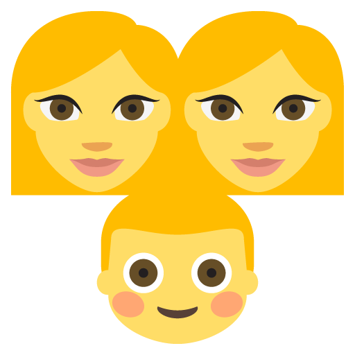 Family: Woman, Woman, Boy, the design in this release