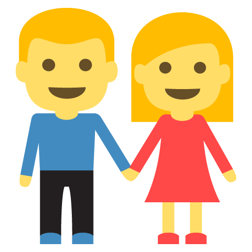 Woman and Man Holding Hands, the design in this release