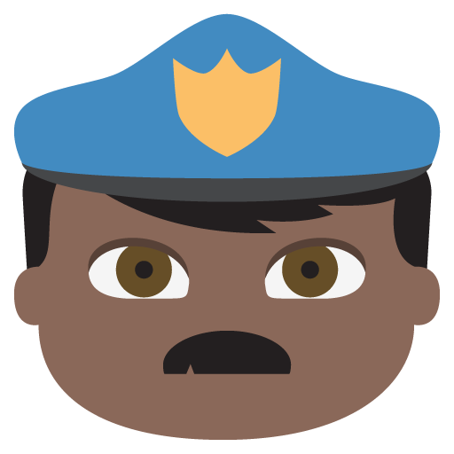 Police Officer: Dark Skin Tone, the previous design