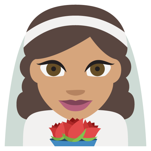 Person with Veil: Medium Skin Tone, the previous design
