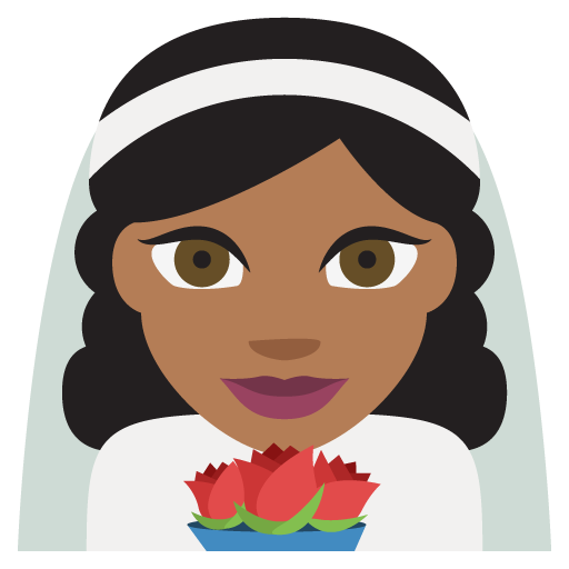 Person with Veil: Medium-Dark Skin Tone, the previous design