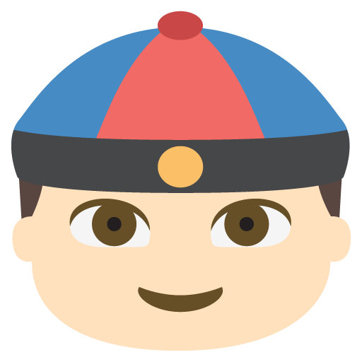 Person with Skullcap: Light Skin Tone, the previous design