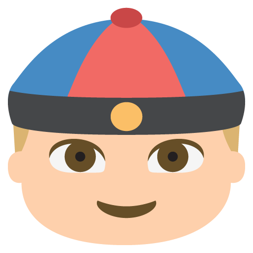 Person with Skullcap: Medium-Light Skin Tone, the previous design