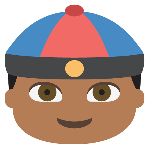 Person with Skullcap: Medium-Dark Skin Tone, the previous design