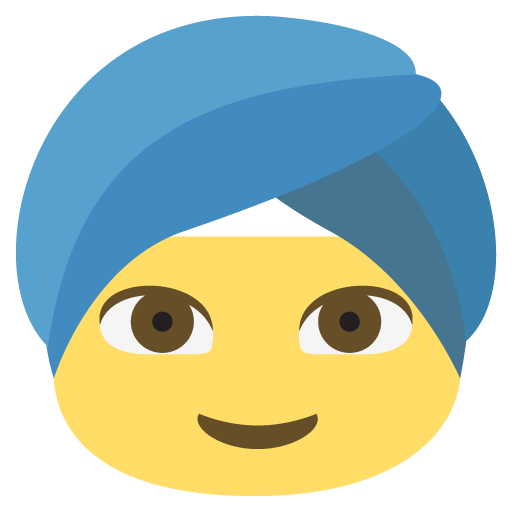 Person Wearing Turban, the previous design