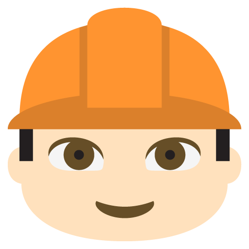 Construction Worker: Light Skin Tone, the previous design