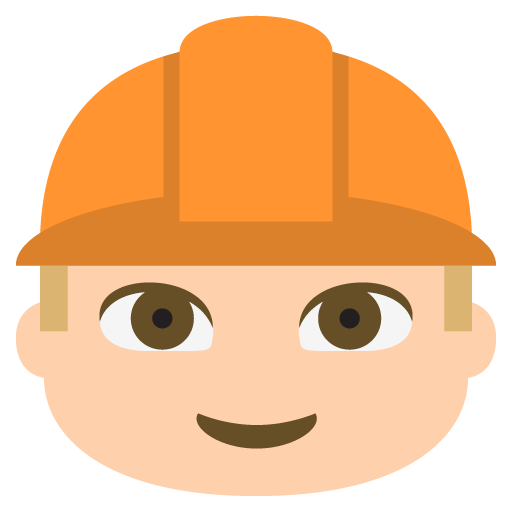 Construction Worker: Medium-Light Skin Tone, the previous design