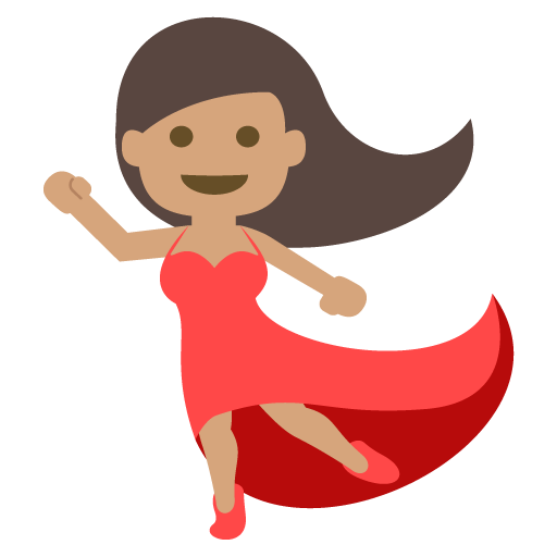 Woman Dancing: Medium Skin Tone, the previous design